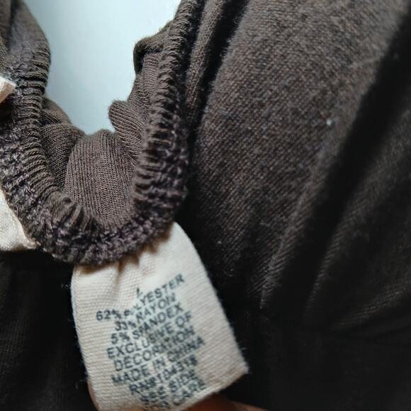 Vtg Allison Brittney Brown Maxi Dress Halter Ring Sleeveless Empire Waist Size M - Picture 5 of 8